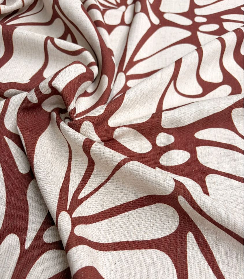 Tissu Lin viscose Chrysalide - Café Tissu Lin viscose Chrysalide - Café
