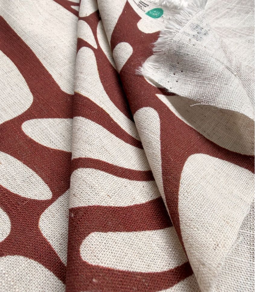 Tissu Lin viscose Chrysalide - Café Tissu Lin viscose Chrysalide - Café