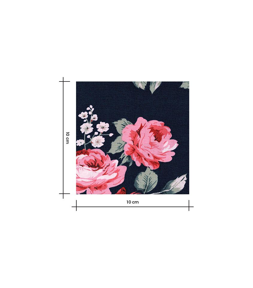 Tissu viscose - Rose de Minuit Tissu viscose - Rose de Minuit