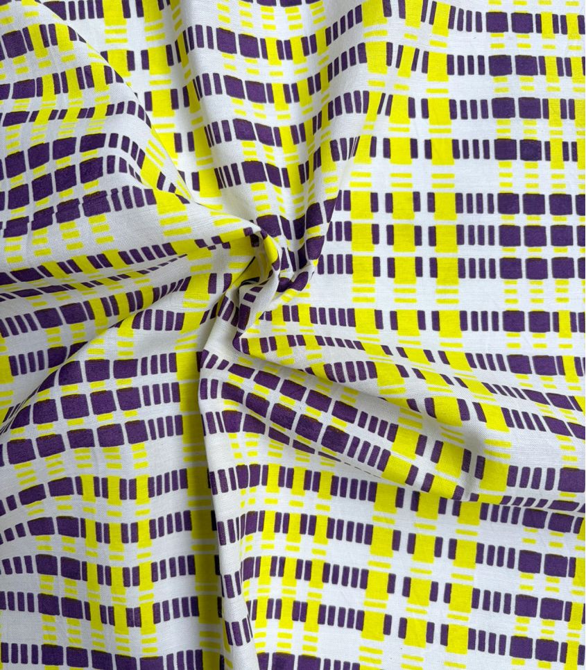Coton indien - Square purple