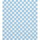 Tissu coton bubble- Damier ciel