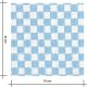 Tissu coton bubble- Damier ciel