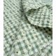 Tissu vichy brodé - Vert Tilleul