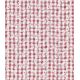 Tissu vichy brodé - Rose thé