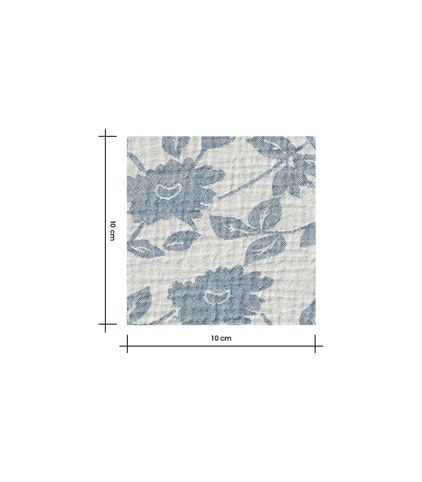 Double gaze jacquard - Hélianthe denim Double gaze jacquard - Hélianthe denim