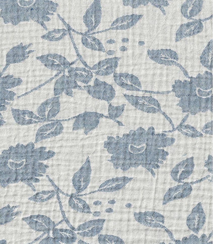 Double gaze jacquard - Hélianthe denim Double gaze jacquard - Hélianthe denim