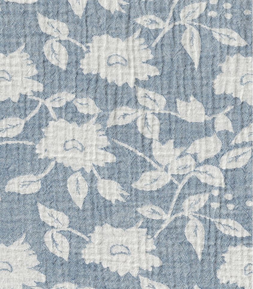 Double gaze jacquard - Hélianthe denim Double gaze jacquard - Hélianthe denim