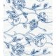 Tissu voile brodé - Porcelaine