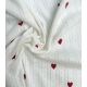 Tissu jersey pointelle - Coeur