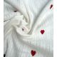 Tissu jersey pointelle - Coeur
