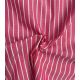 Tissu rayure chemise - Rouge