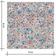 Tissu batiste coton - fleurs délavées