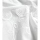 Tissu coton brodé - Capucine