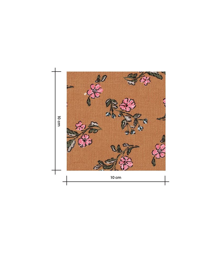 Tissu velours milleraies imprimé - Lina Tissu velours milleraies imprimé - Lina