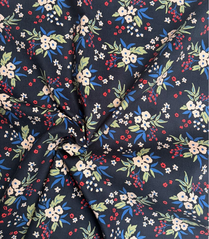 Tissu velours milleraies imprimé - DIMA