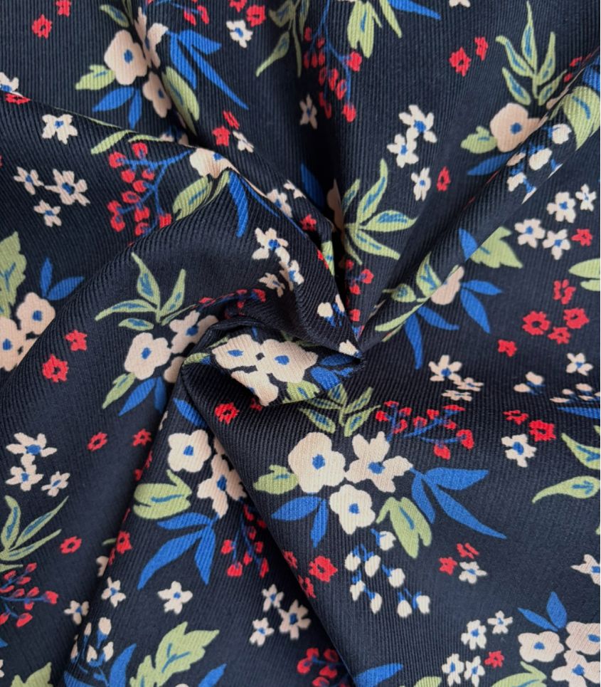 Tissu velours milleraies imprimé - DIMA Tissu velours milleraies imprimé - DIMA
