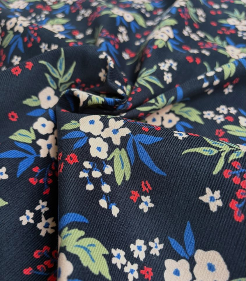 Tissu velours milleraies imprimé - DIMA Tissu velours milleraies imprimé - DIMA