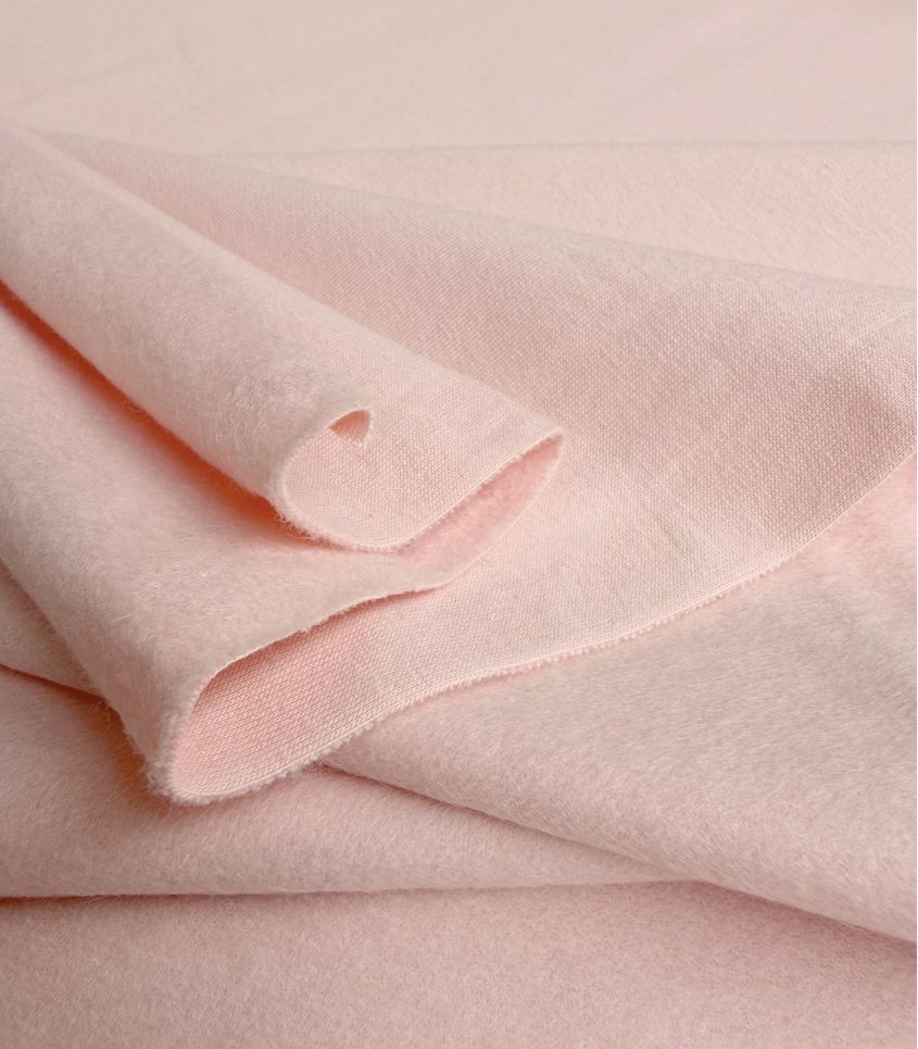 Tissu French terry brushed - Blush Tissu French terry brushed - Blush