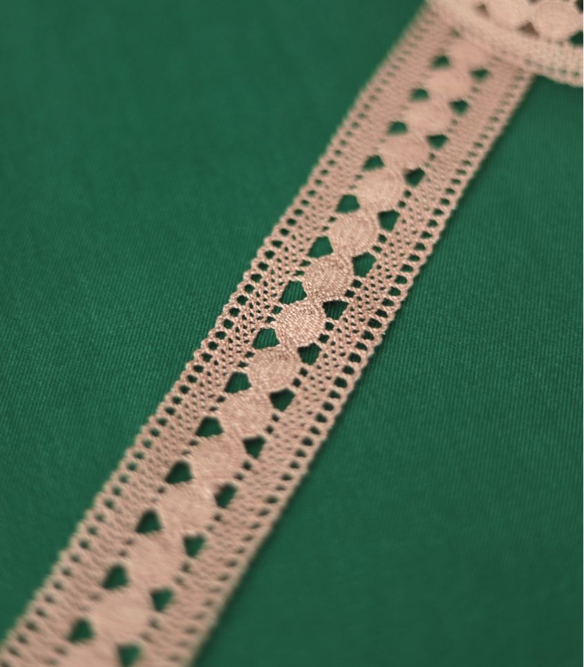 Ruban dentelle 35mm - Cappuccino