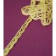 Ruban dentelle 12mm - Jaune
