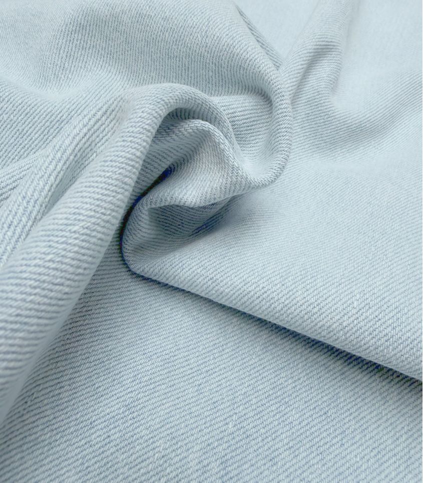 Tissu Denim blanchi - Bleu clair Tissu Denim blanchi - Bleu clair