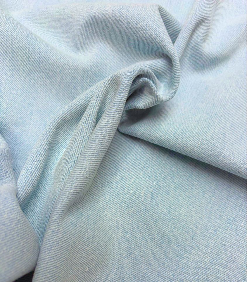 Tissu Denim blanchi - Bleu clair Tissu Denim blanchi - Bleu clair