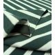 Tissu jersey marinière - Aqua Sapin