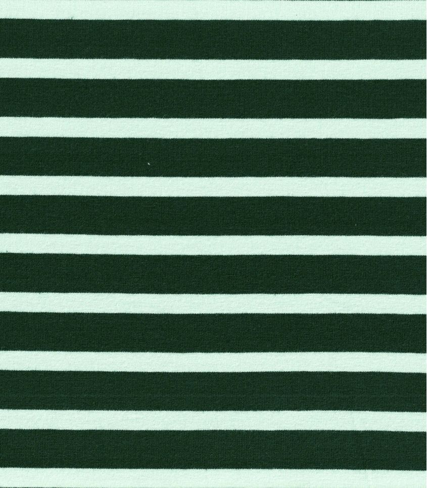 Tissu jersey marinière - Aqua Sapin Tissu jersey marinière - Aqua Sapin