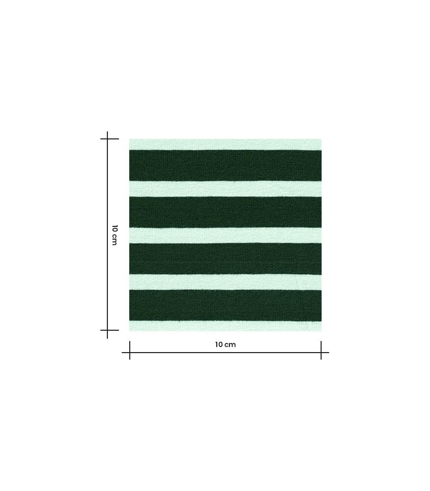 Tissu jersey marinière - Aqua Sapin Tissu jersey marinière - Aqua Sapin