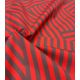 Tissu popeline de coton – Patch Stripes Rouge Moka