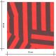 Tissu popeline de coton – Patch Stripes Rouge Moka
