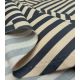 Tissu popeline de coton – Patch Stripes Ardoise Cream