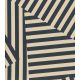 Tissu popeline de coton – Patch Stripes Ardoise Cream