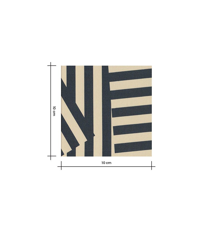 Tissu popeline de coton – Patch Stripes Ardoise Cream Tissu popeline de coton – Patch Stripes Ardoise Cream