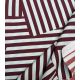 Tissu popeline de coton – Patch Stripes Aqua Choco