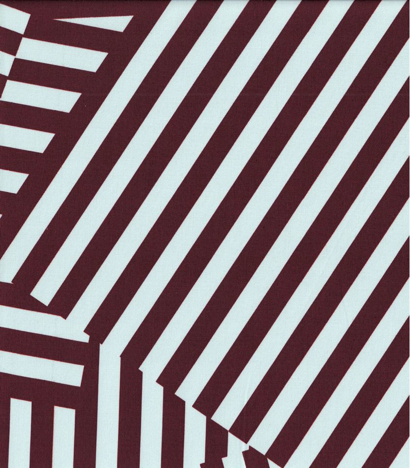 Tissu popeline de coton – Patch Stripes Aqua Choco Tissu popeline de coton – Patch Stripes Aqua Choco