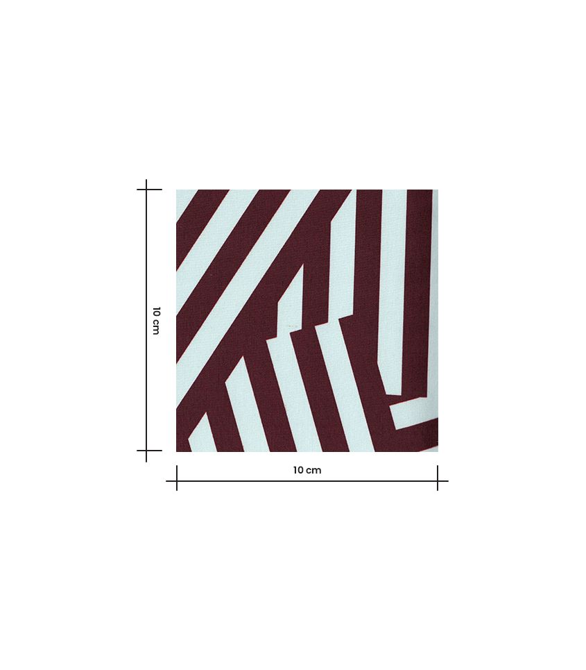 Tissu popeline de coton – Patch Stripes Aqua Choco Tissu popeline de coton – Patch Stripes Aqua Choco