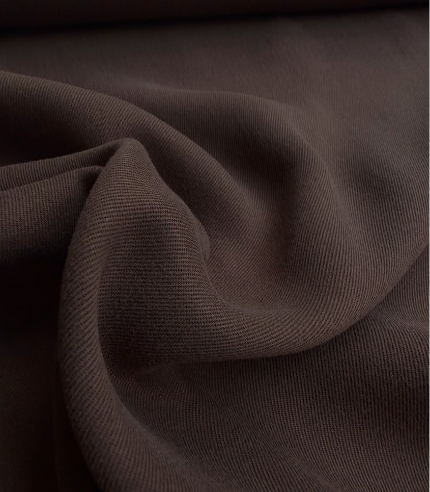 Tissu smooth drape twill- Velvet mocha