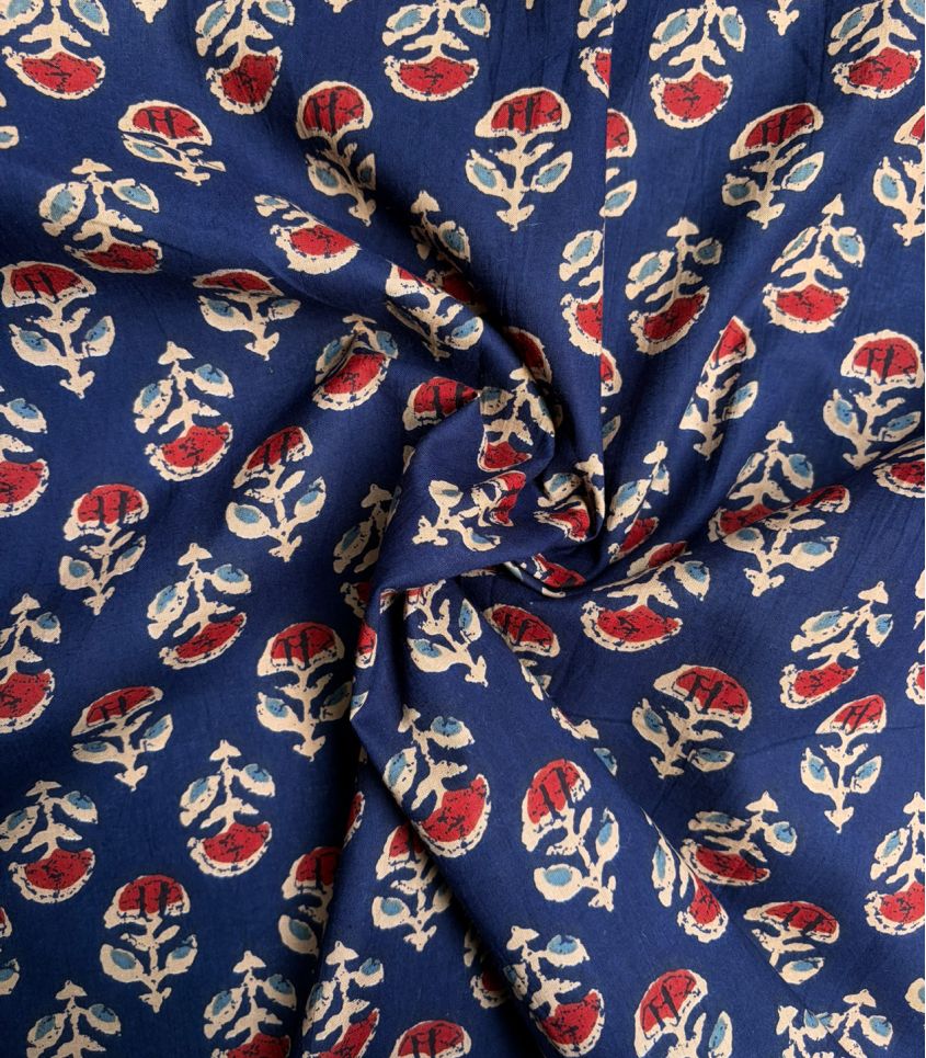 Coton blockprint - Darshana navy