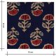 Coton blockprint - Darshana navy