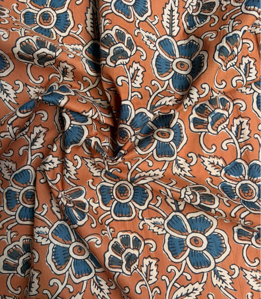 Coton blockprint - Devika caramel