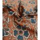 Coton blockprint - Devika caramel