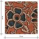 Coton blockprint - Devika caramel