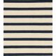 Tissu jersey marinière - Crème Navy