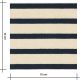 Tissu jersey marinière - Crème Navy