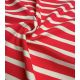 Tissu jersey marinière - Grenadine Vanille