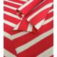 Tissu jersey marinière - Grenadine Vanille