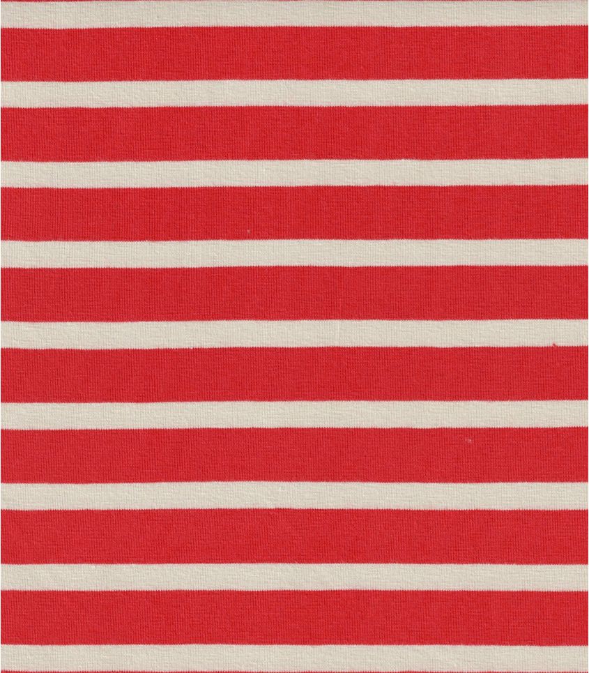 Tissu jersey marinière - Grenadine Vanille Tissu jersey marinière - Grenadine Vanille