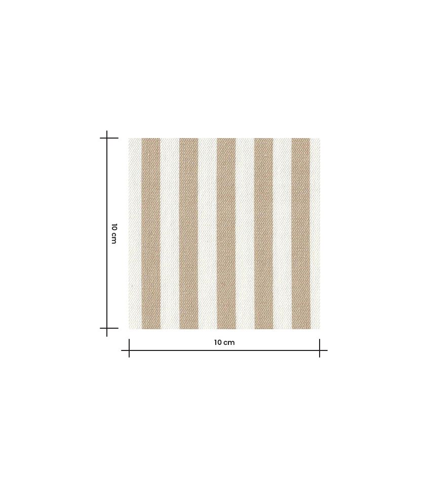 Tissu jean rayé- Beige Tissu jean rayé- Beige