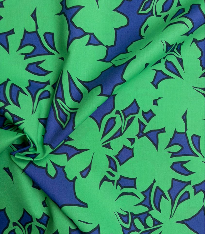 Tissu popeline - Canopé green